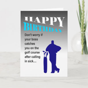 funny golfing brother happy birthday wish card