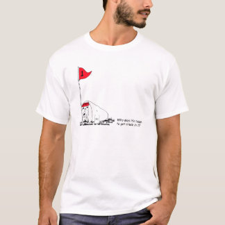Funny Golfing Dog Men's T-Shirt
