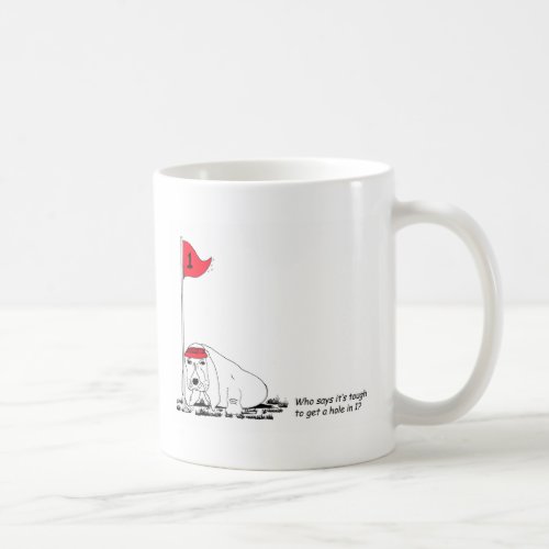 Funny Golfing Dog Mug