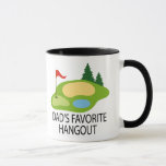 Funny Golfing Golf Course Dad's Hangout Gift Mug