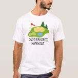 Funny Golfing Golf Course Dad's Hangout Gift T-Shirt