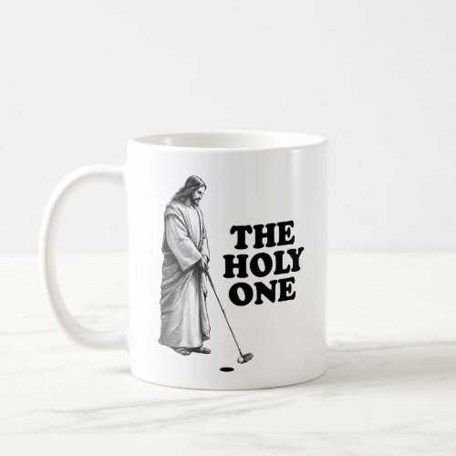 Funny Golfing Jesus The Holy One Coffee Mug