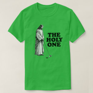 Funny Golfing Jesus The Holy One T-Shirt