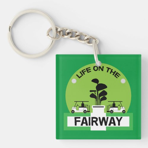 Funny Golfing Pros Golfing Fanatics Sports Keychain