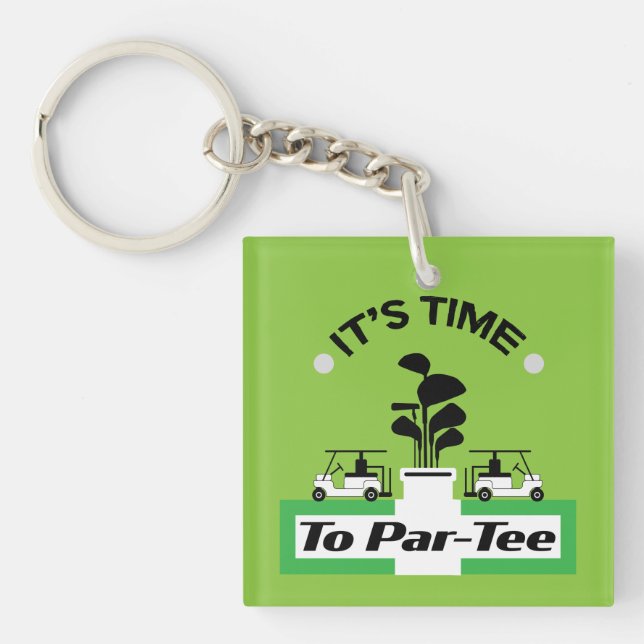 Funny Golfing Pros Golfing Fanatics Sports Keychain (Front)