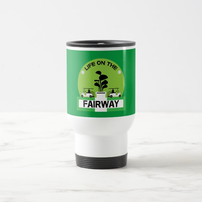 Funny Golfing Pros Golfing Fanatics Sports Travel Mug (Center)