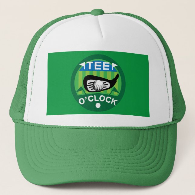 Funny Golfing Pros Golfing Fanatics Sports  Trucke Trucker Hat (Front)