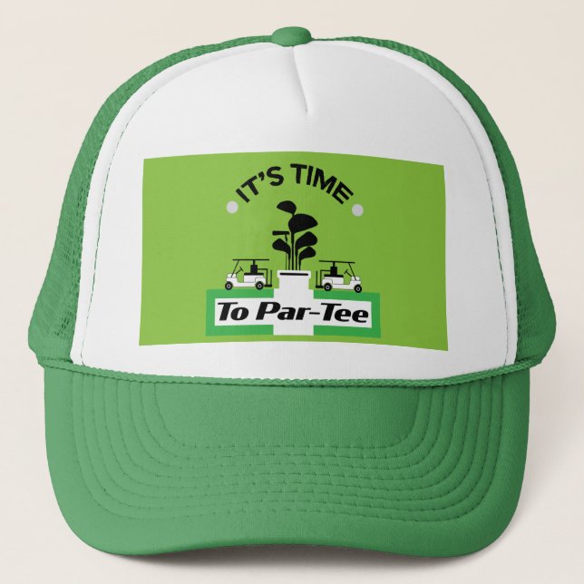 Funny Golfing Pros Golfing Fanatics Sports Trucker Hat (Front)