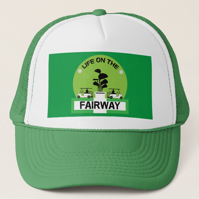 Funny Golfing Pros Golfing Fanatics Sports  Trucker Hat (Front)