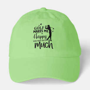 Funny Golfing sarcasm word art  Hat