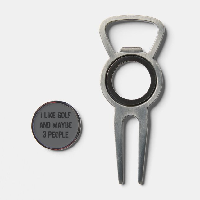 Funny Golfing Sarcastic Sayings Golf  Divot Tool (Front (Open))