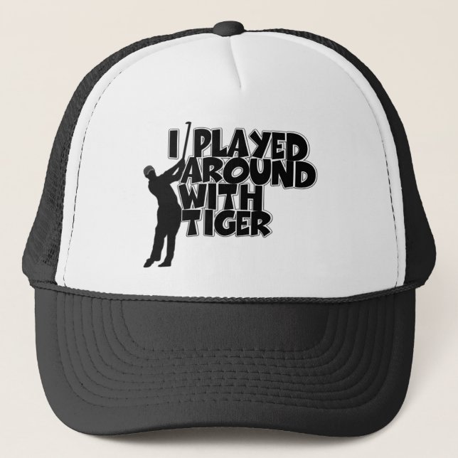 Funny golfing trucker hat (Front)
