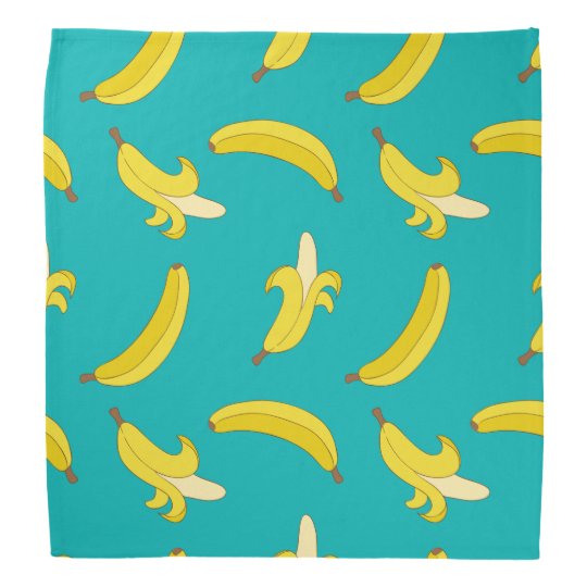 Funny Gone Bananas illustrated pattern Bandana | Zazzle.com