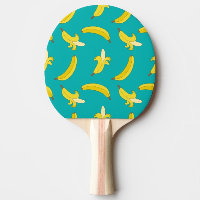 Funny Gone Bananas illustrated pattern Ping-Pong Paddle (Front)