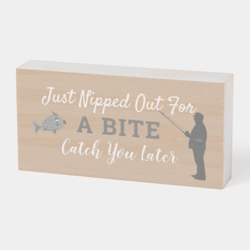 Funny Gone Fishing Novelty Sign