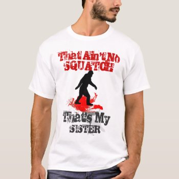 Funny Gone Squatchin Bigfoot Personalized T-shirt by customizedgifts at Zazzle