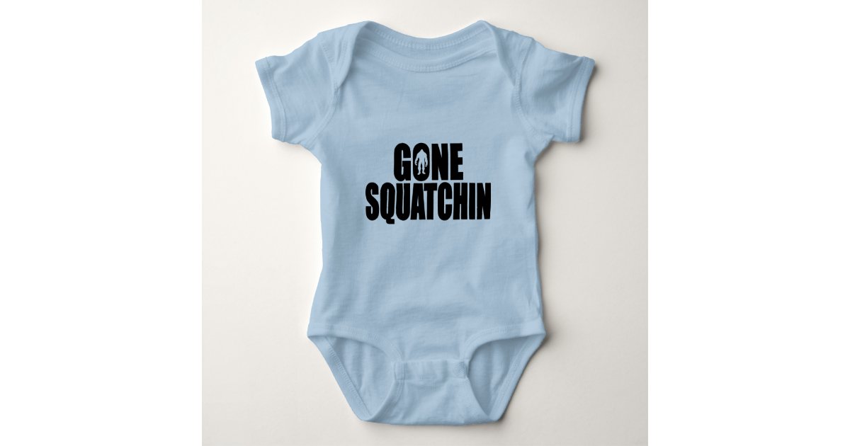 Funny Gone Squatchin Design Special Bobo Edition Baby Bodysuit Zazzle Com