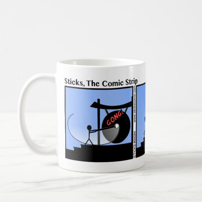 Funny Gong Stickman Mug - 084 (Left)