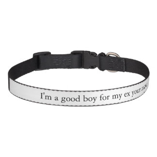 Funny Good Boy For My Ex Custom Dog Collar Gag Gif