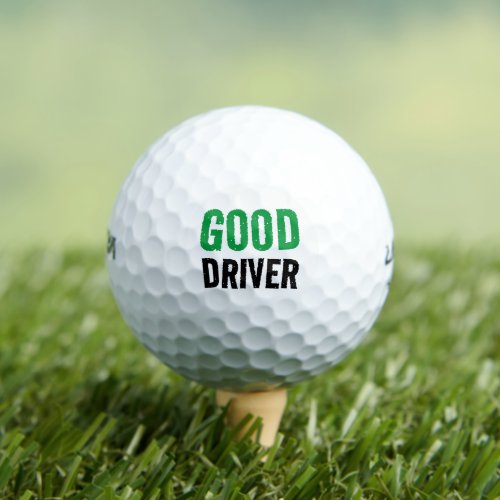 Funny Good Driver Golf Balls