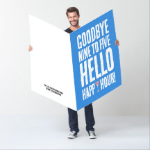 Funny Goodbye 9 to 5 Hello Happy Hour Retirement