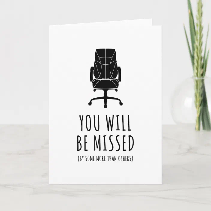 Funny Farewell Card  Funny Retirement Card  Funny New Job Congratulations for coworker leave Fine