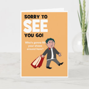 Funny goodbye to a retiring co-worker card