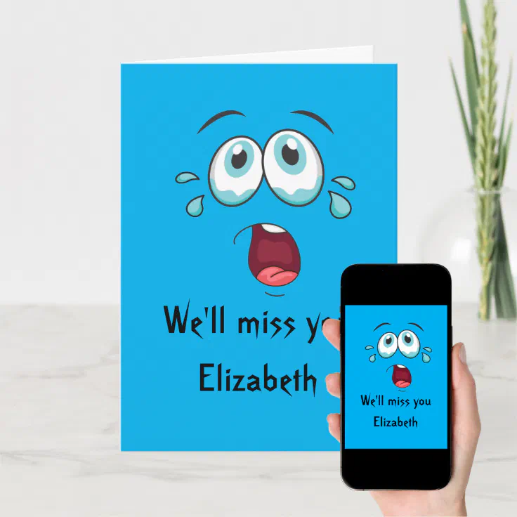 Funny Goodbye We'll Miss You Going Away Card | Zazzle