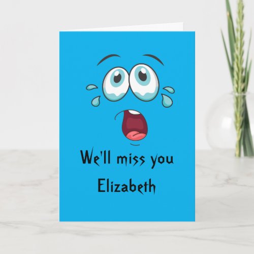 Funny Goodbye Well Miss You Going Away Card