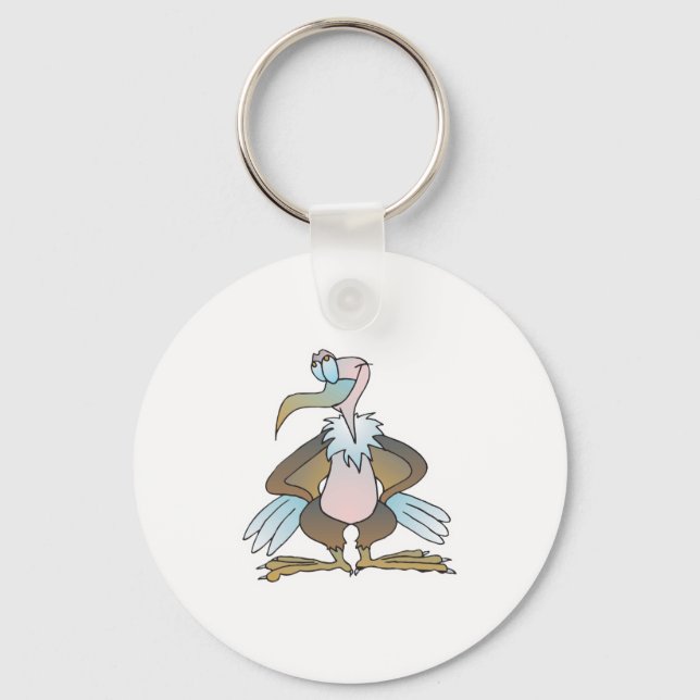 funny goofy buzzard keychain (Front)