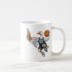 Funny Goose Basketball Player Slam Dunk Lovers Spo Coffee Mug