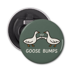 Funny Goose Bumps Cartoon Fist Bump Geese Animal Bottle Opener