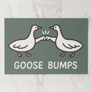 Funny Goose Bumps Cartoon Fist Bump Geese Animal Paper Pad