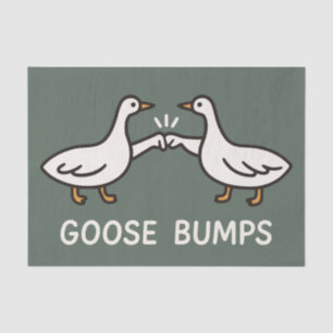 Funny Goose Bumps Cartoon Fist Bump Geese Animal Tissue Paper