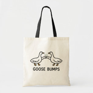Funny Goose Bumps Cartoon Fist Bump Geese Animal Tote Bag