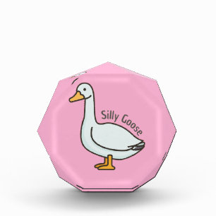 Funny Goose, Goose Lover, Silly Goose Acrylic Award