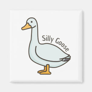 Funny Goose, Goose Lover, Silly Goose Magnet