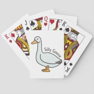 Funny Goose, Goose Lover, Silly Goose Poker Cards