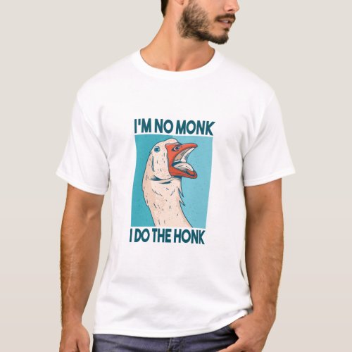 Funny Goose Honk Bird T_Shirt