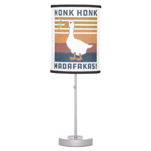 Funny Goose Honk Honk Madafakas Retro Vintage Duck Table Lamp