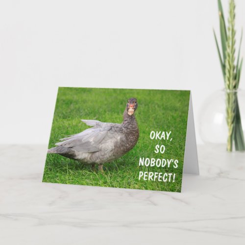 Funny Goose Im Sorry Apology Card