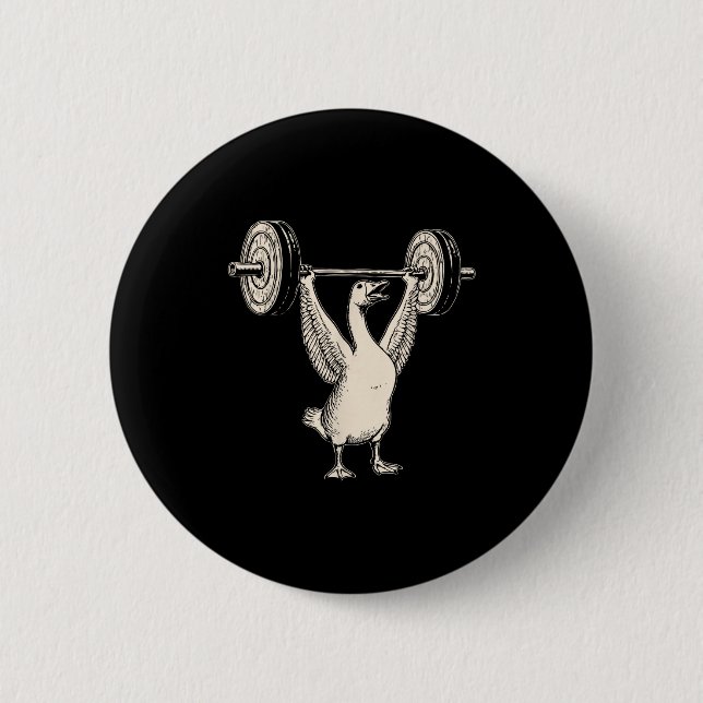 Funny Goose Muscle Mommy Gym Pump Cover Weights Fi Button (Front)