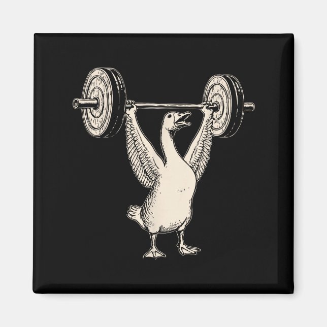 Funny Goose Muscle Mommy Gym Pump Cover Weights Fi Magnet (Front)