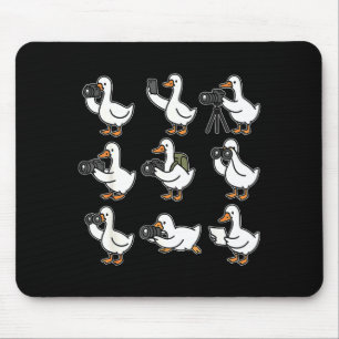 Funny Goose Photographer Photography Camera Photo  Mouse Pad