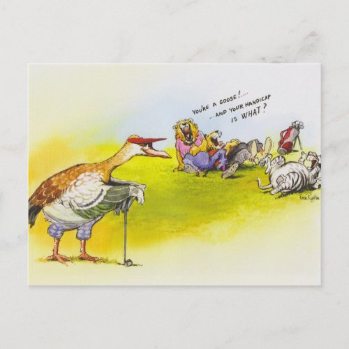 Funny Goose Postcard