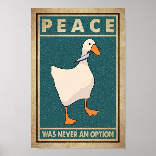 Funny Goose Poster