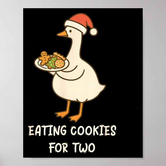 Funny Goose Pregnancy Pregnant Announcement To Hus Poster (Front)