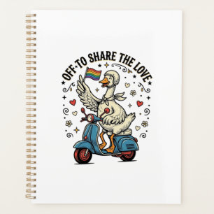 Funny Goose Scooter Love Vintage Shirt Design_1 Planner