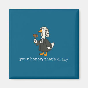 Funny goose silly lawyer law school graduation magnet