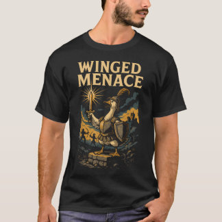 Funny Goose Warrior Humor Fantasy Gamer Joke T-Shirt